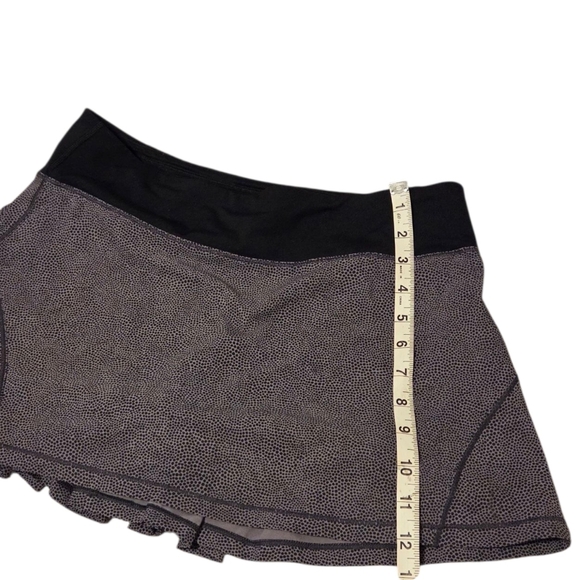 Lululemon Circuit Breaker Skirt II W88128 Women's Sport Skort Size 6 Gray Black - Picture 8 of 13